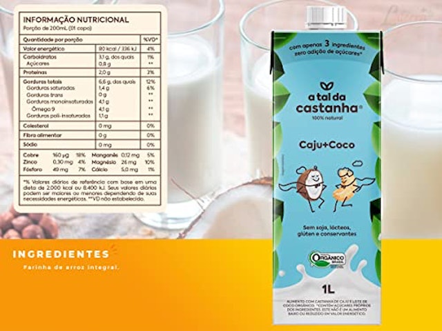 Leite de Coco Vegetal Caju e Coco 4