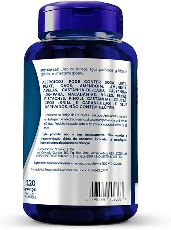 Óleo de Linhaça 120 Cápsulas 4