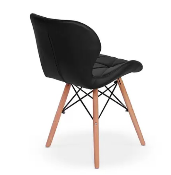 Cadeira Charles Eames Eiffel Slim Estofada 3