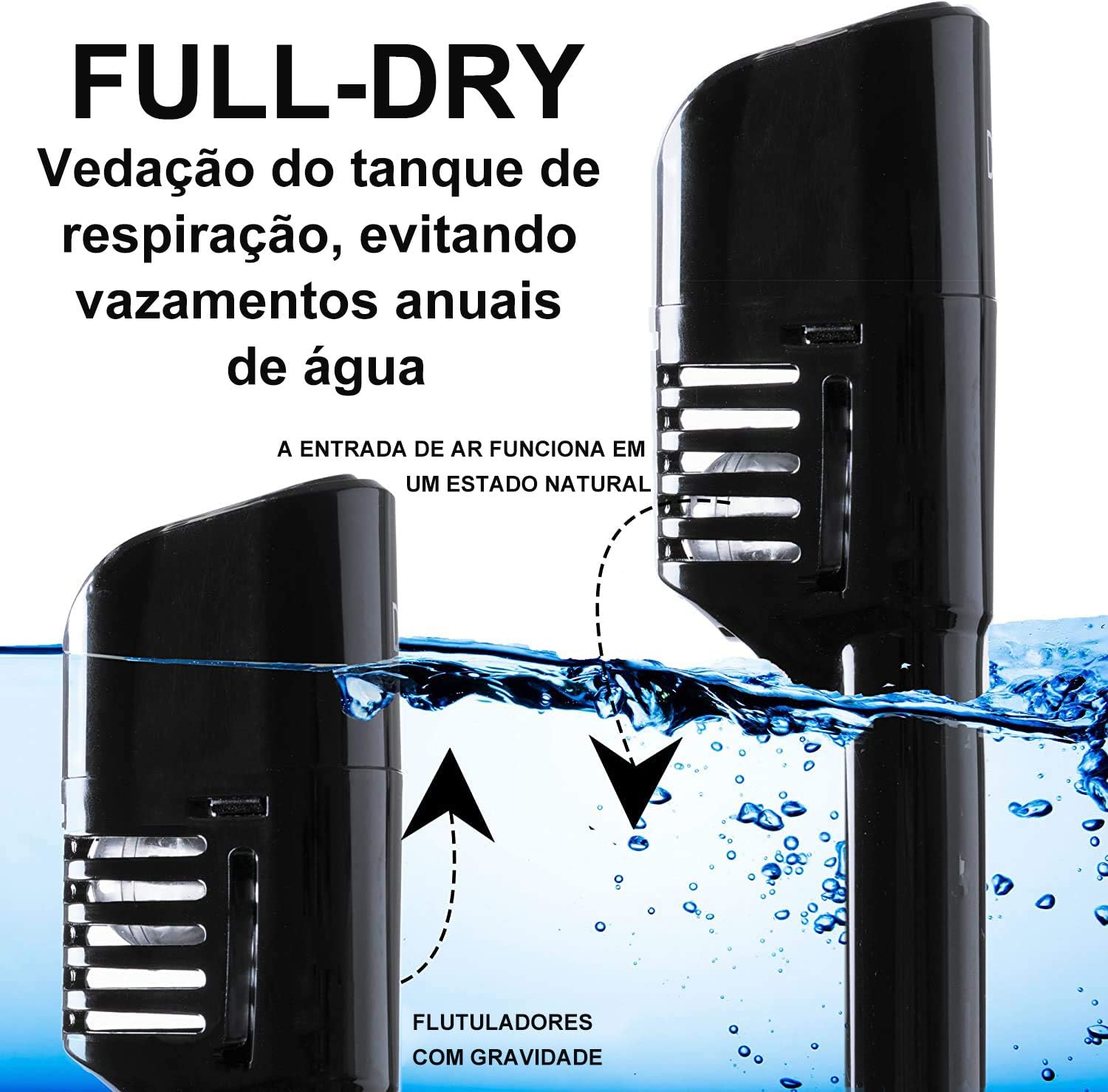 Máscara Mergulho Snorkel Full Face 3