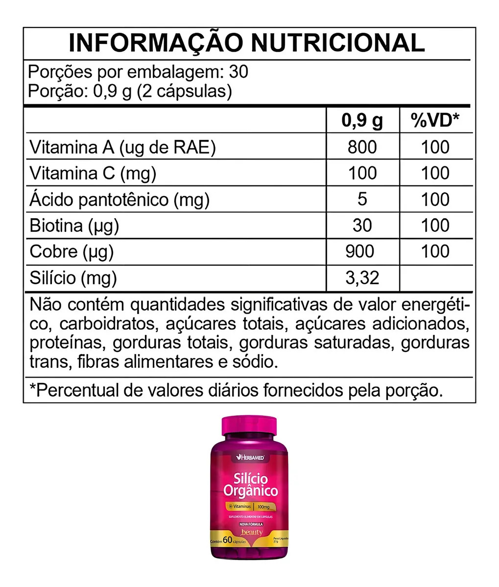 Silício Orgânico + Vitaminas 2