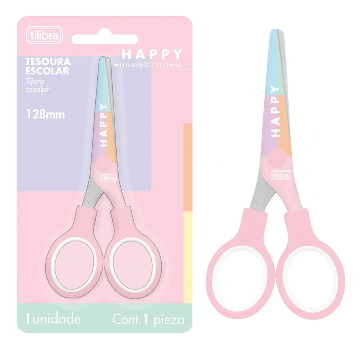Tesoura Escolar Happy 3