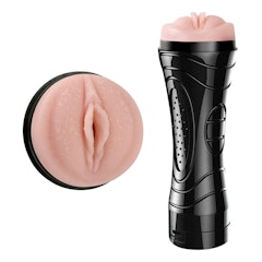 Masturbador Vibrador Masculino Vagina em Cyberskin Lanterna