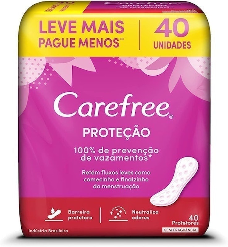 Protetor Diário Proteção sem Perfume com 40 Unidades 1