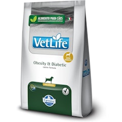 Ração Vet Life Natural Obesity e Diabetic Raças Mini