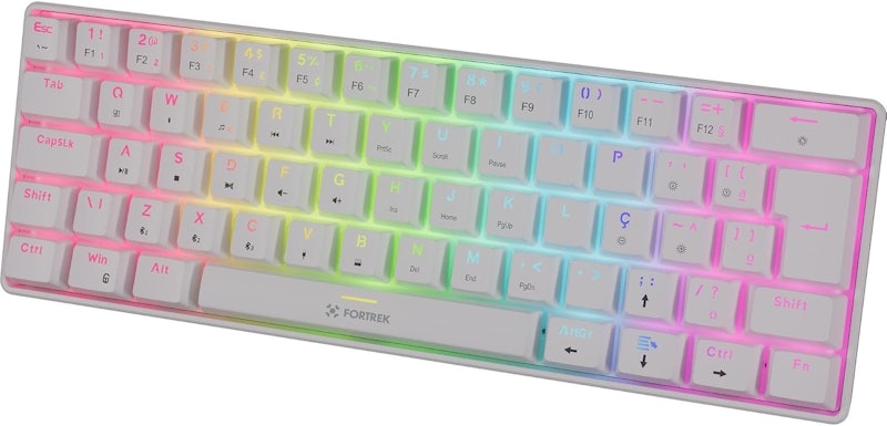 Teclado Mecânico Fortrek Gravity Air Compact Wireless Branco 3