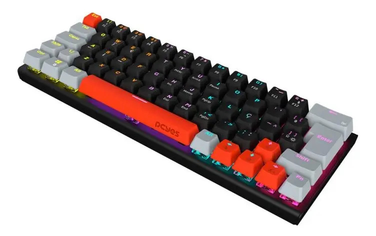 Teclado Mecânico PCYes Kuromori Black Vulcan 3