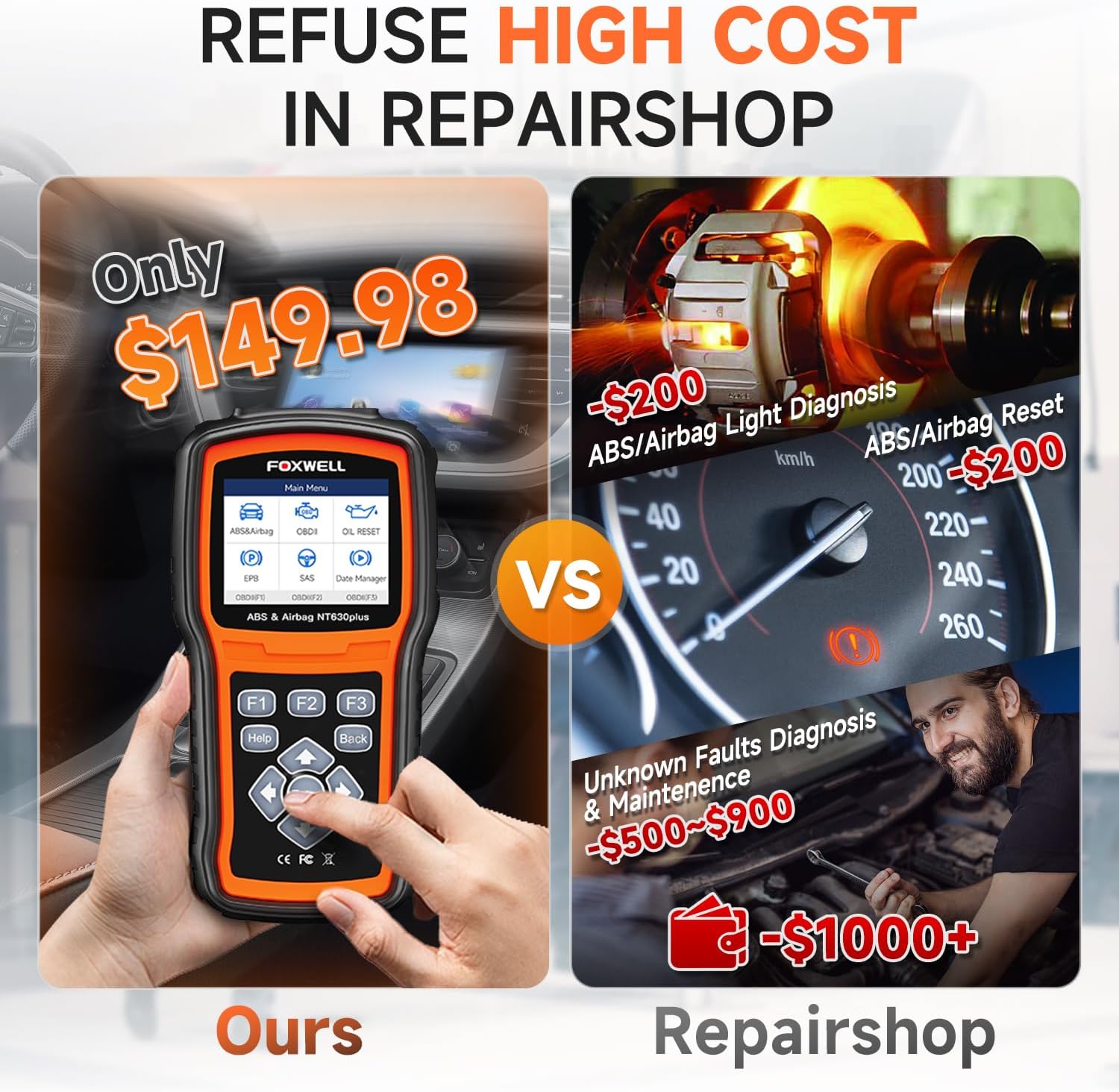 NT630 Elite ABS and Airbag Reset Tool 6