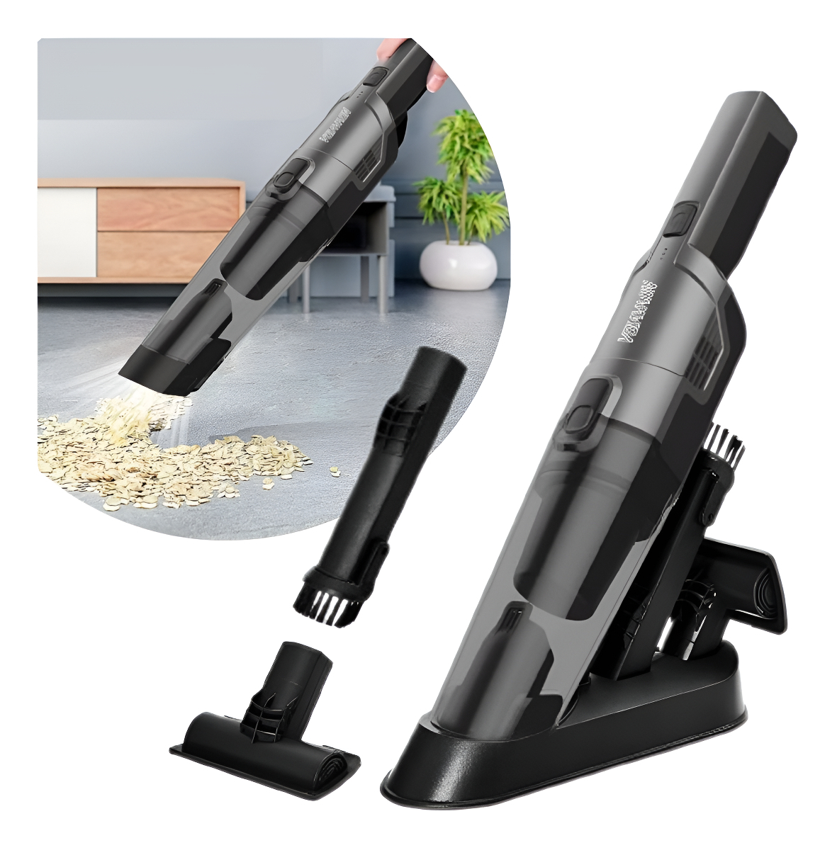 Aspirador de Pó sem Fio Portátil Recarregável Power Max 1