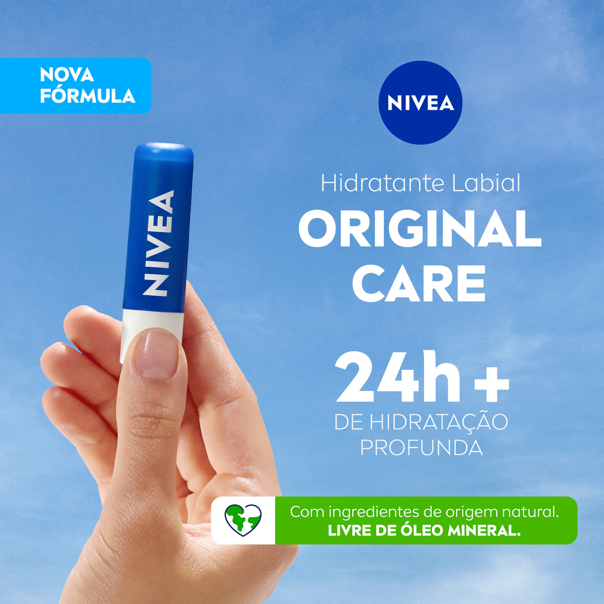 Nivea Hidratante Labial Original Care 3