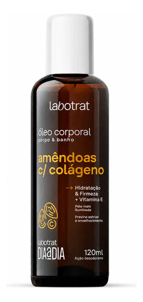 Óleo Corporal Hidratante e Nutritivo com Amêndoas, Colágeno e Vitamina E 1