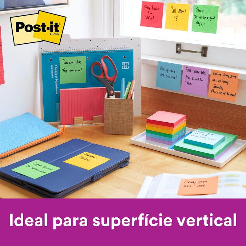 Bloco de Notas Super Adesivas Post-it Coleção Diversão Colorida 2