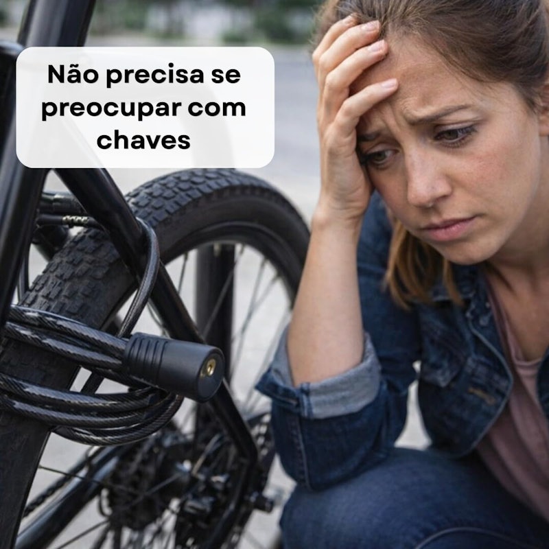 Cadeado para Bike e Moto com Senha 4