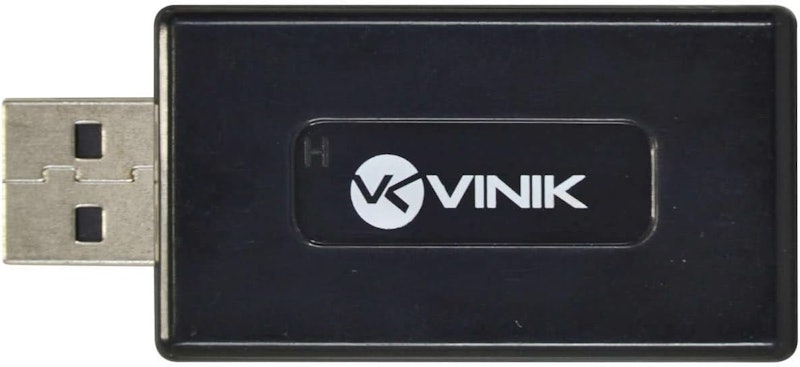 Adaptador VINIK Placa de Som USB 7.1 Canais Virtual AUSB71 3