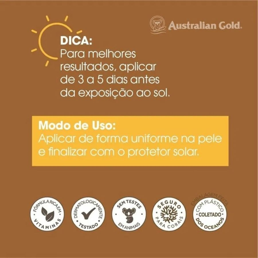 Acelerador de Bronzeamento Australian Gold 4