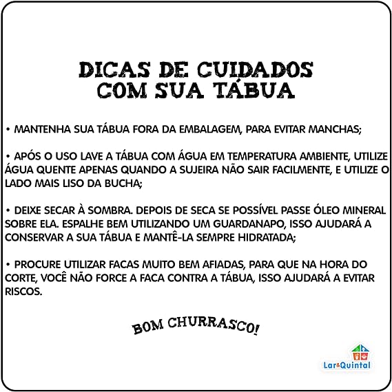 Tábua de Carne Rústica para Churrasco 4