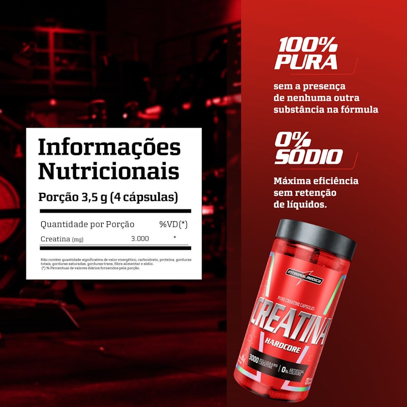 Creatina 100% Pura Hardcore 3