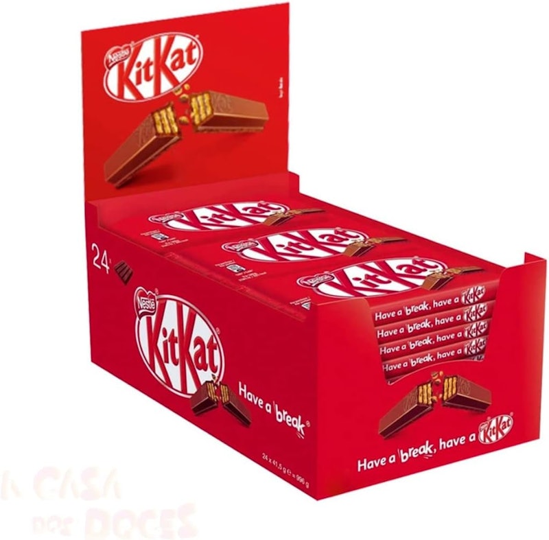 Chocolate KITKAT 4 Fingers ao Leite 41,5g (24 unidades) 2