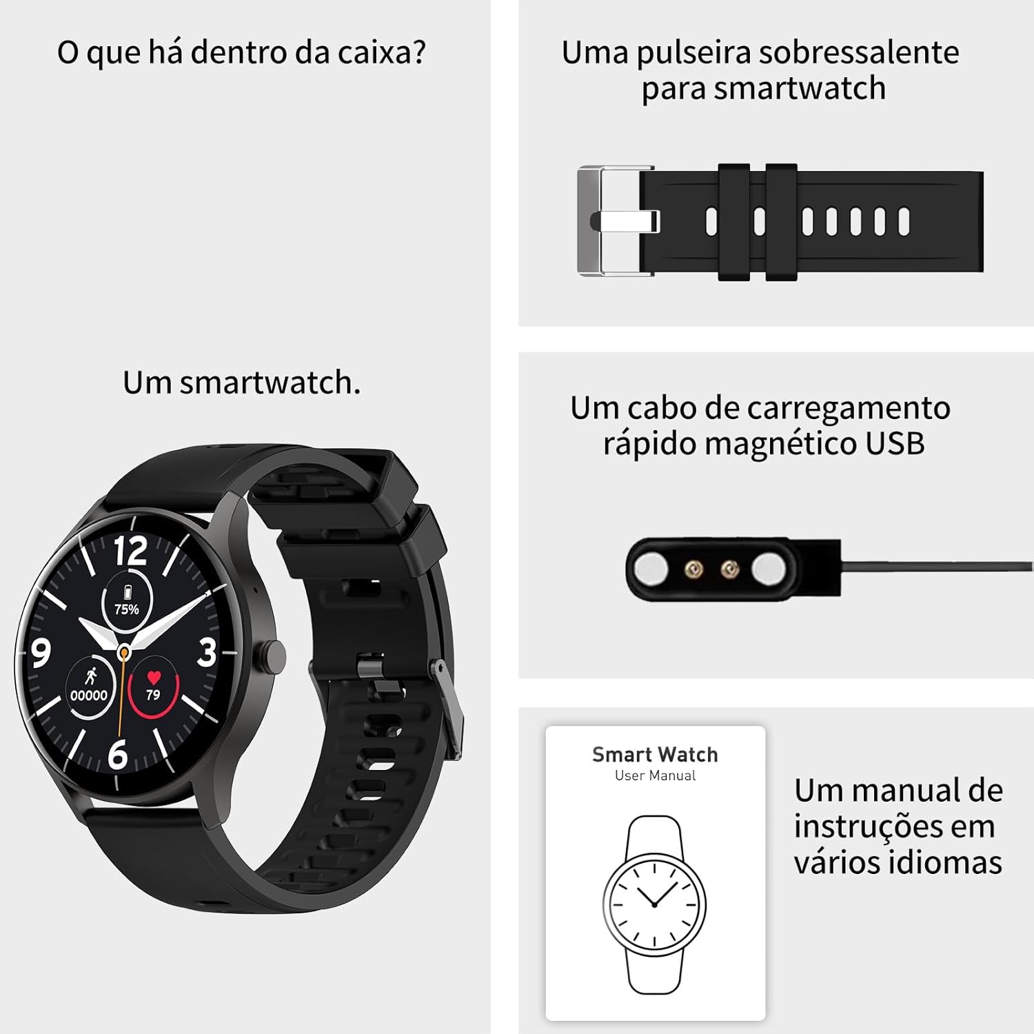 Relógio Smartwatch Redondo 2