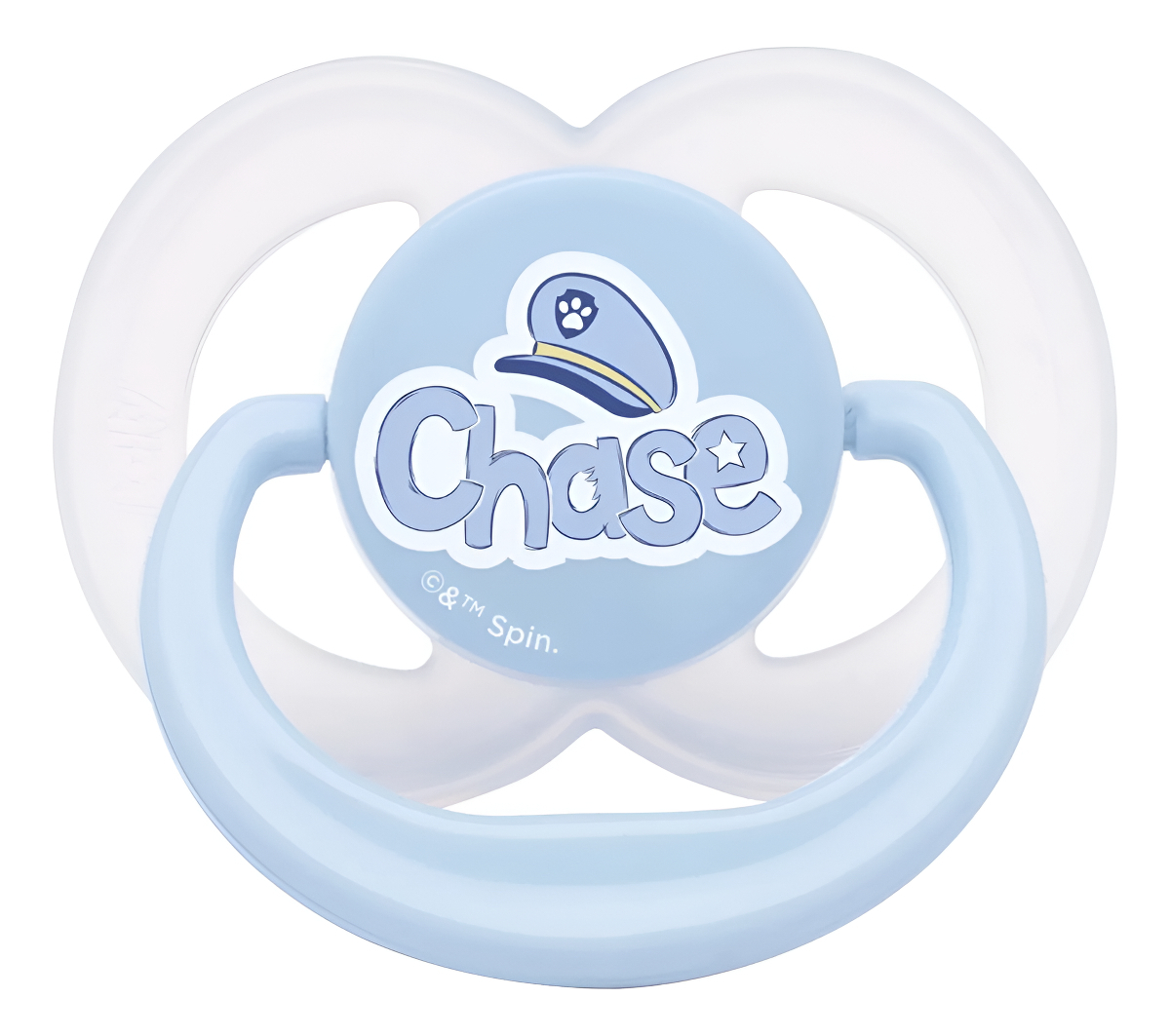 Chupeta Anatômica Silicone 6m+ Patrulha Canina Chase Azul 1