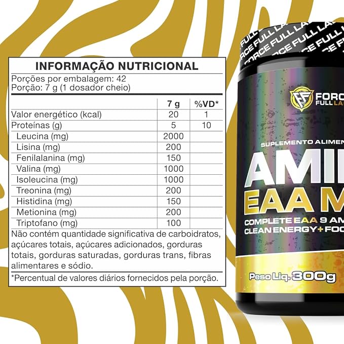 EAA Max 9 Aminoácidos Essenciais 300 g 3