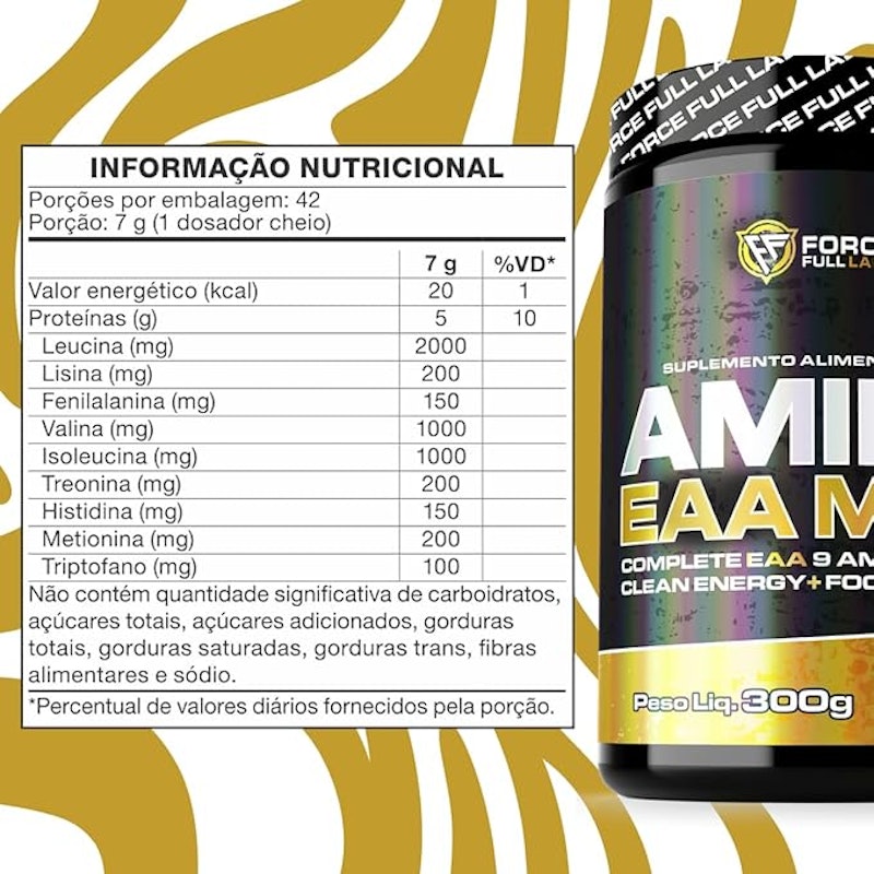 EAA Max 9 Aminoácidos Essenciais 300 g 3