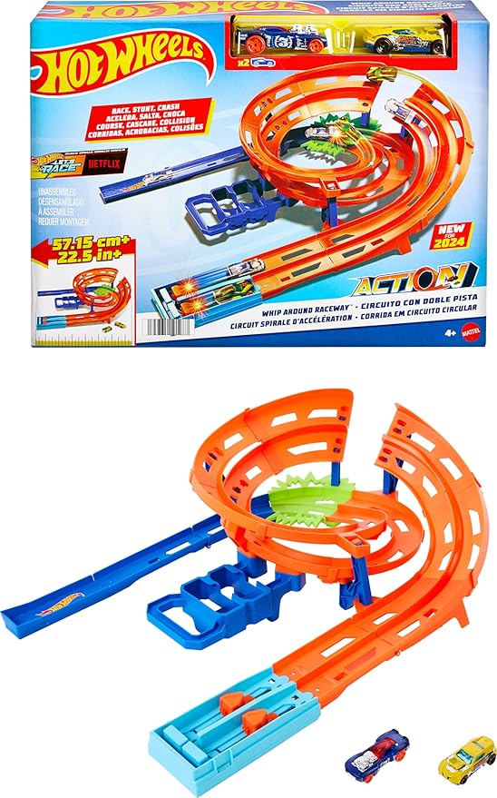 Hot Wheels Action Pista de Brinquedo Circuito Giro Veloz 2