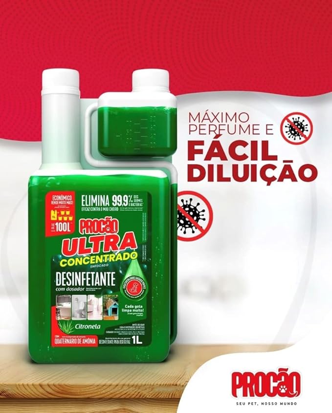 Desinfetante Concentrado Procão Ultra - Citronela 3