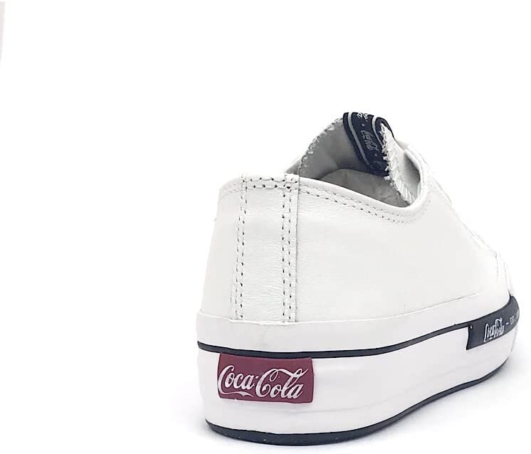 Tênis Coca-Cola Shoes Daytona Plataforma Leather Branco 4