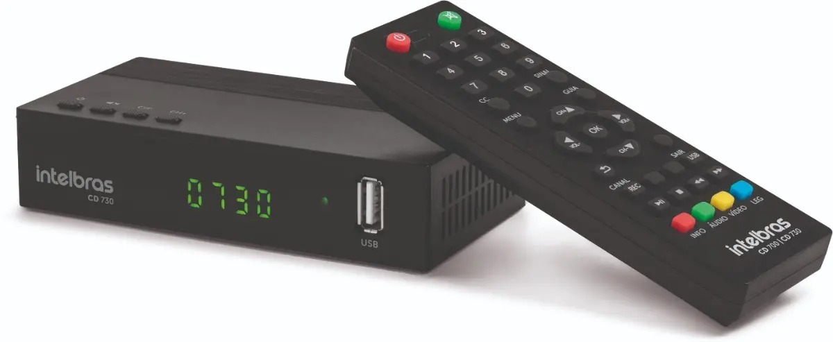 Conversor Digital de TV Intelbras com Gravador CD 730 1