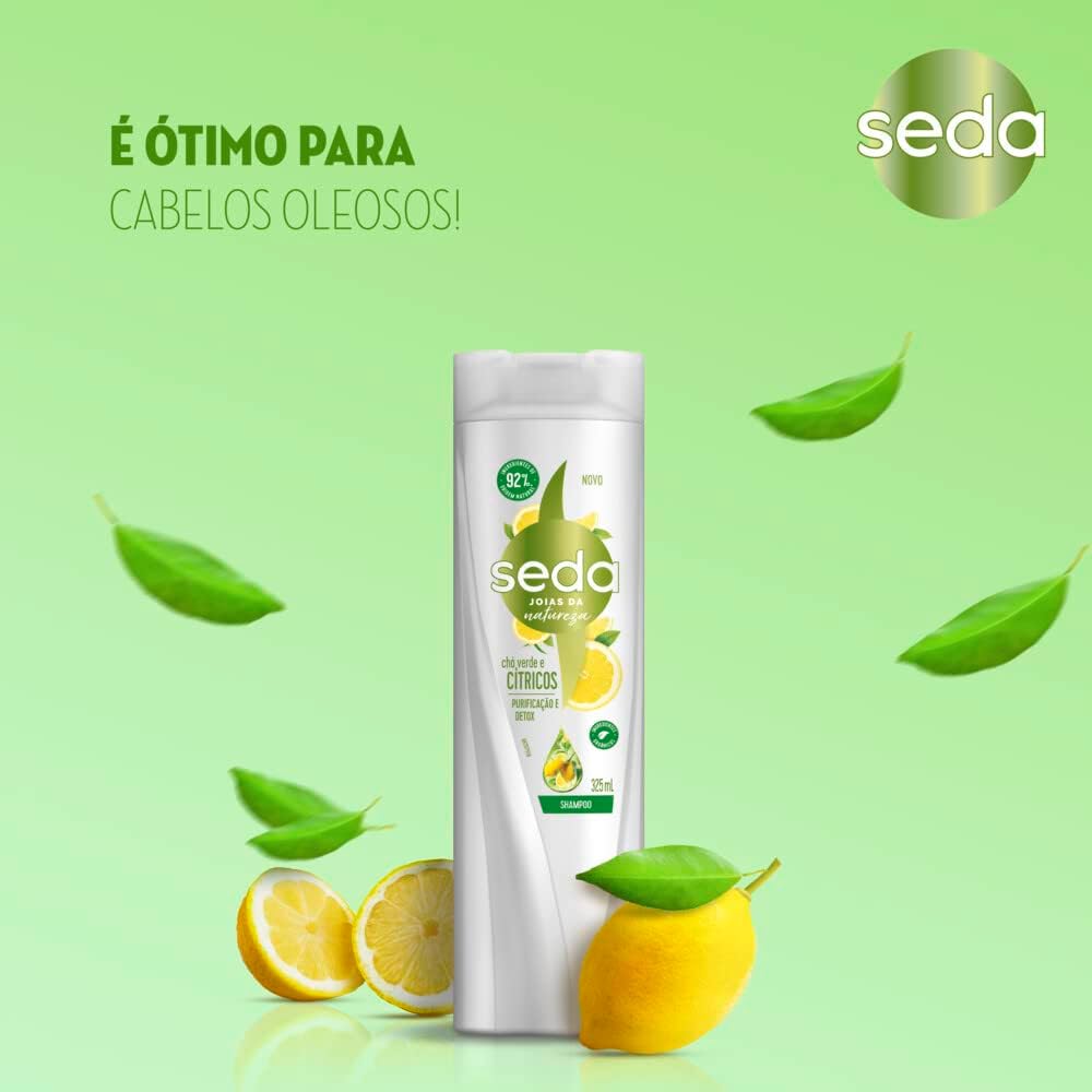 Shampoo Seda Chá Verde e Cítricos 5
