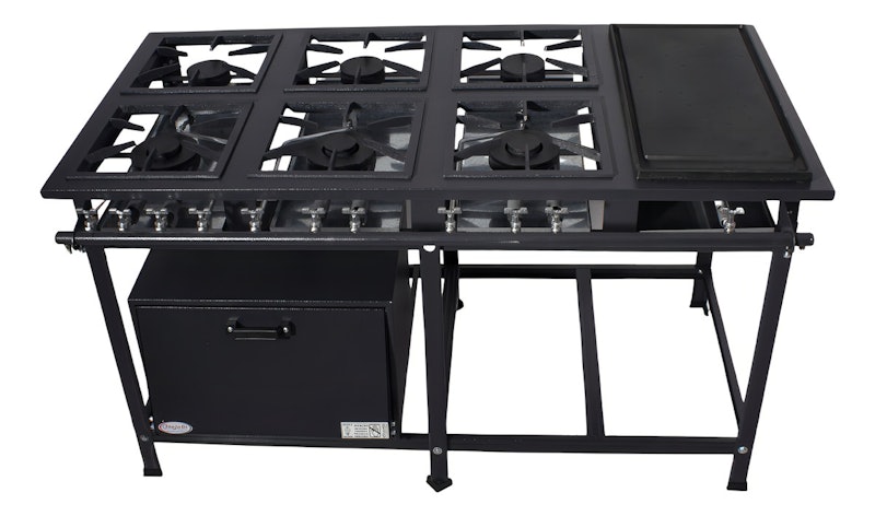 Fogão Industrial 6 Bocas com Forno Profissional 2