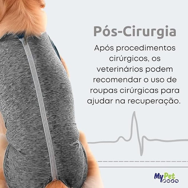 Roupa Pet Cirúrgica Pós-Cirurgia e Pós-Operatório 3