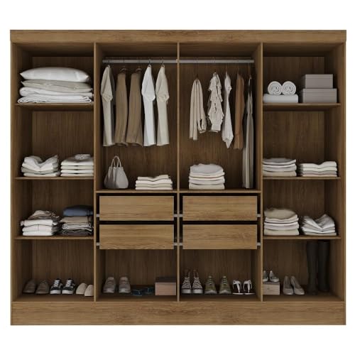 Guarda-Roupa Casal 8 Portas Jatobá Yescasa 2