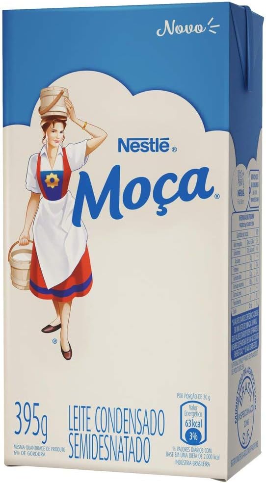 Leite Condensado Semidesnatado Moça Caixinha 395g 2