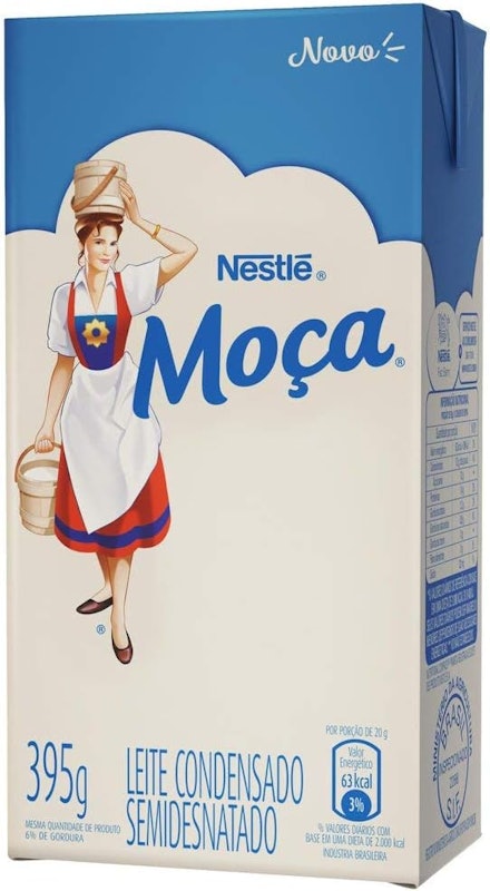 Leite Condensado Semidesnatado Moça Caixinha 395g 2