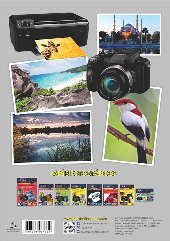 Papel Fotográfico High Adesivo A4 – 20 Folhas 2