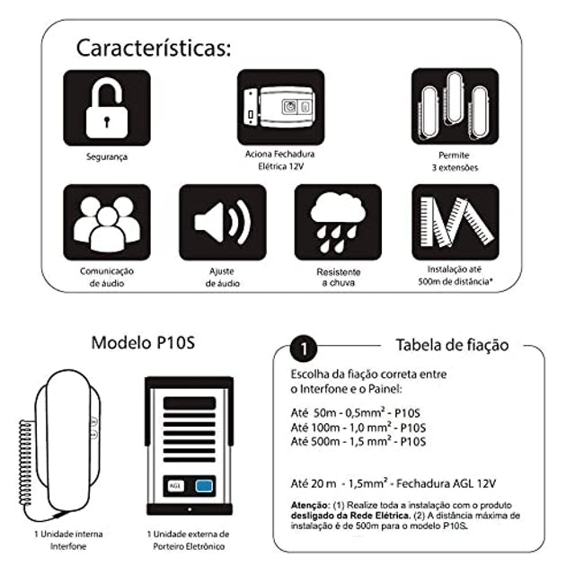 Porteiro Individual P10-S Abs 5