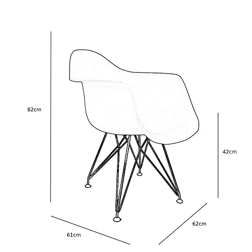 Cadeira Eames com Braços 2