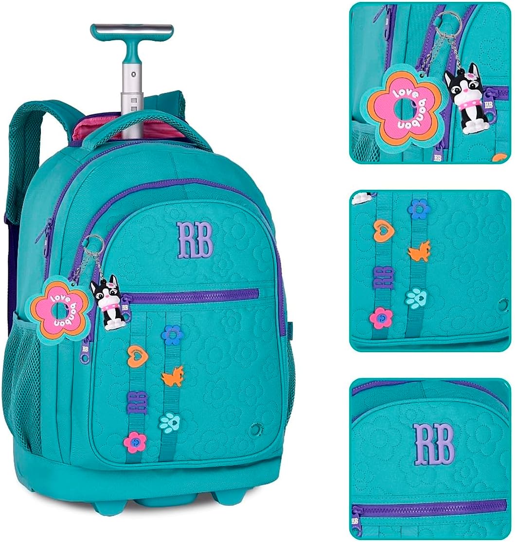 Mochila Infantil Menina RB Rebecca Bonbon Holografica 3