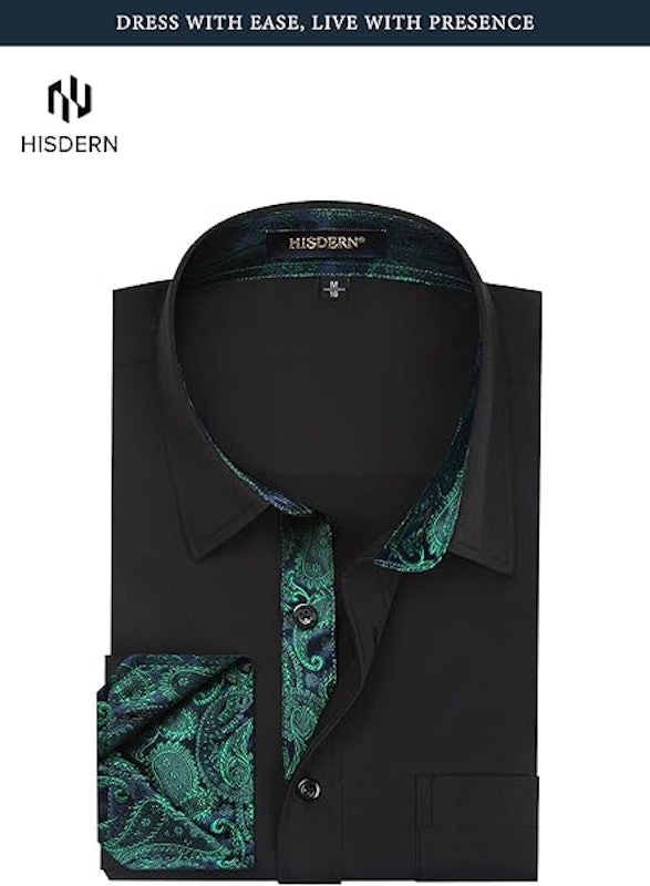 Camisa Social Masculina com Recortes Hisdern 4