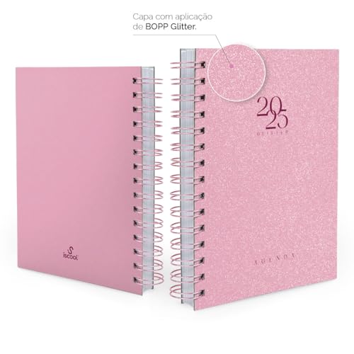 Agenda 2025 Capa Dura Spot Glitter Cores 2