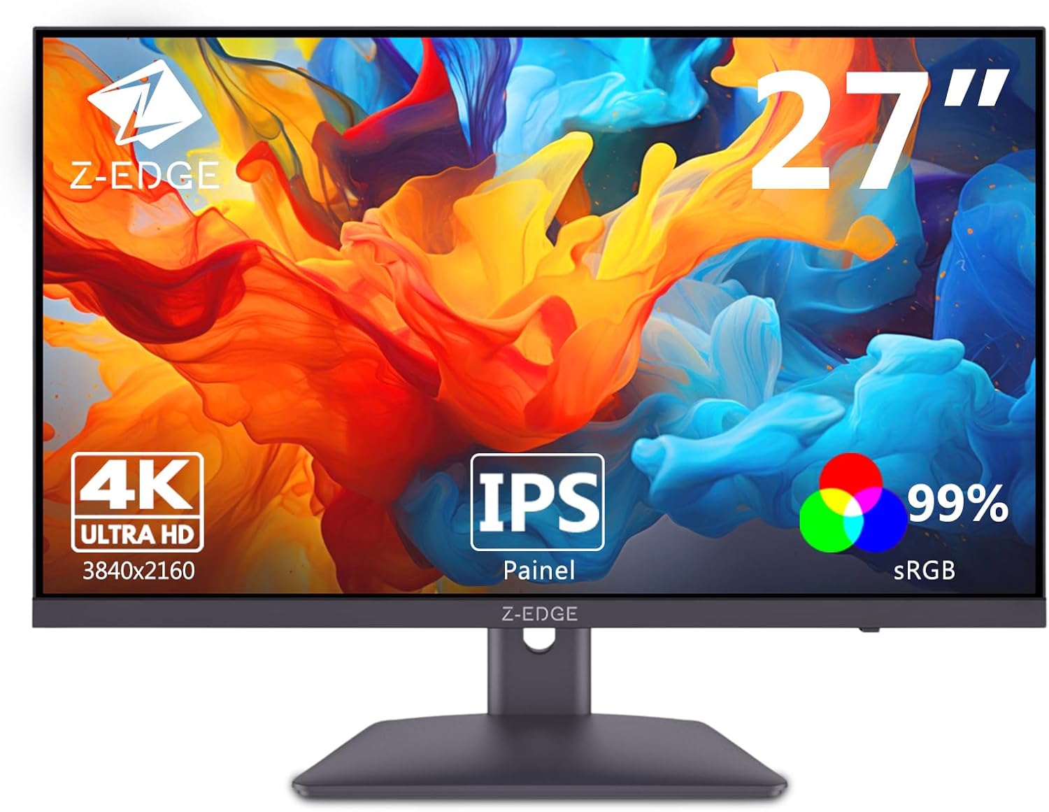 Monitor Z-EDGE U27P4K de 27" com painel IPS 4K 1