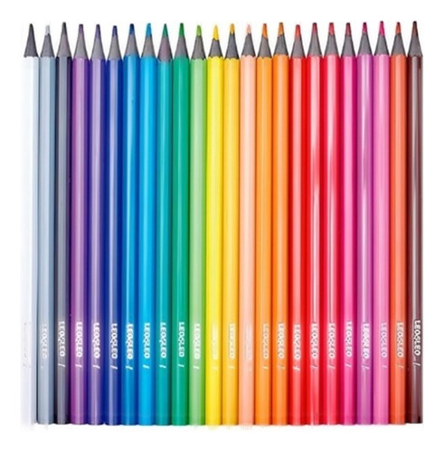 Lápis 24 Cores Eco Sextavado Leo&Leo 2