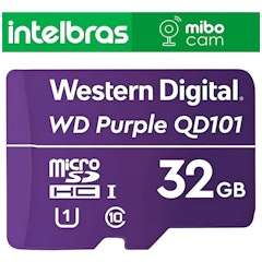 Cartão de Memória microSD 32 GB WD Purple Intelbras