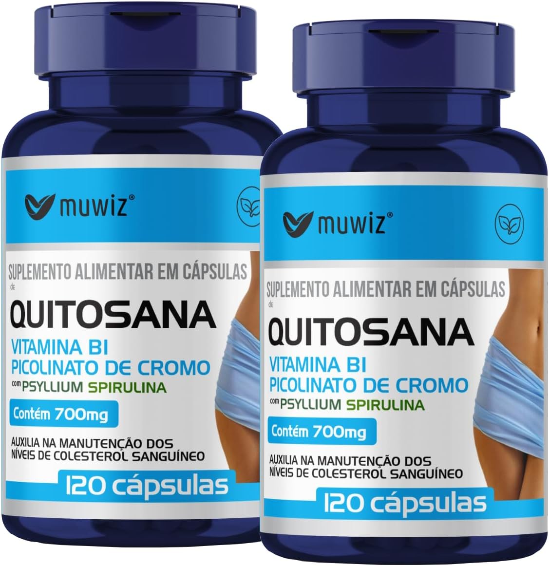 Quitosana Psyllium + Spirulina Muwiz 3