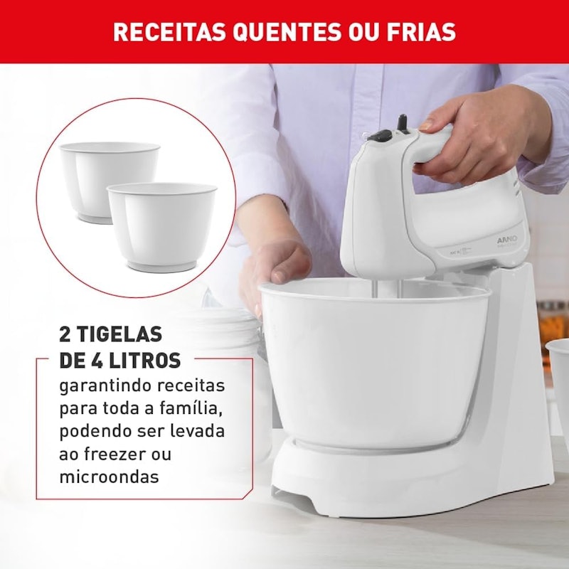 Batedeira Arno Mini Chef Portátil 400 W 4