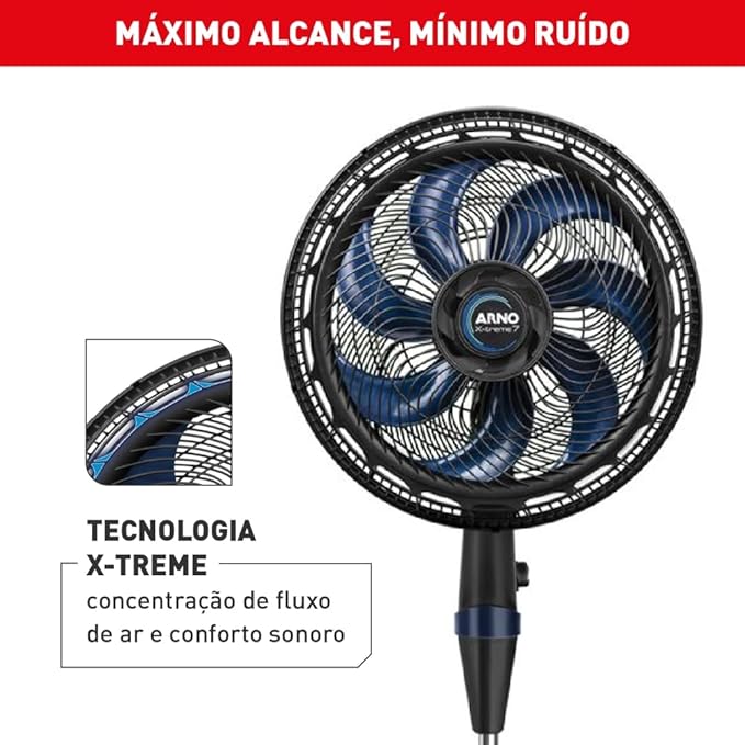 Ventilador de Coluna 40 cm Arno X-Treme 7 4