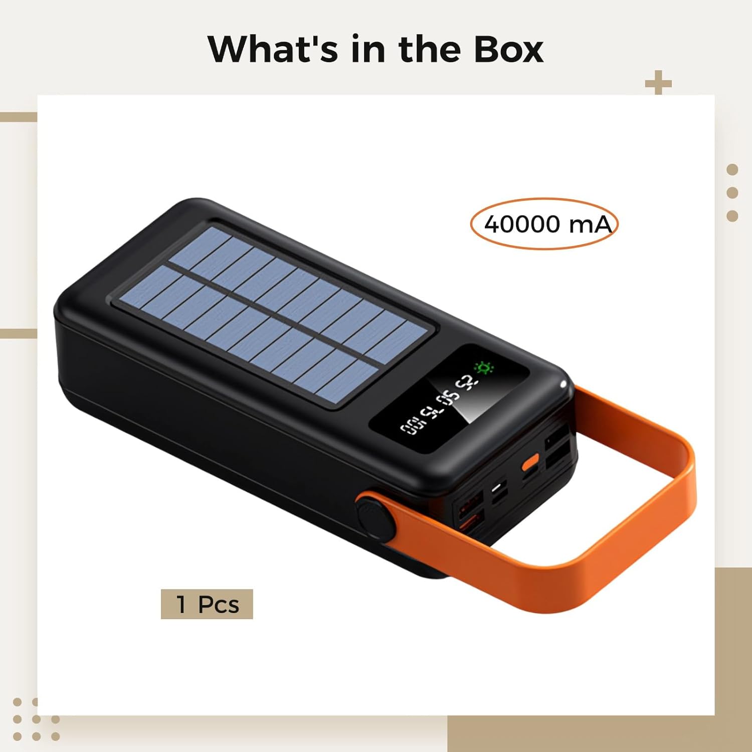 Carregador Solar 60.000 mAh Power Bank Luminfly 5