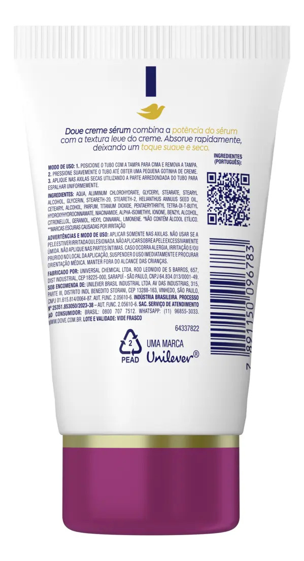 Desodorante Antitranspirante Creme Sérum 2